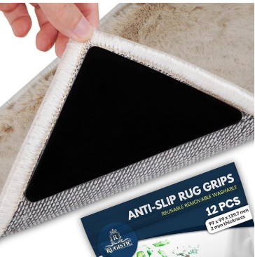 Rug Gripper | Washable & Reusable Non-Slip Rug Gripper for Carpet | Suitable for All Types & Sizes of Rugs