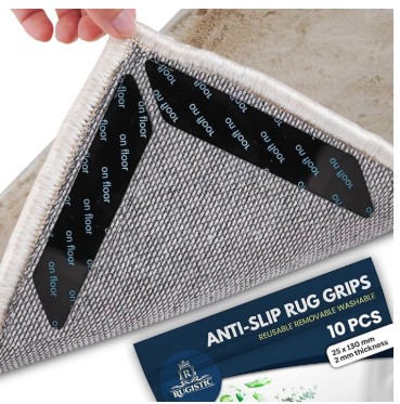 Rug Gripper | Washable & Reusable Non-Slip Rug Gripper for Carpet | Suitable for All Types & Sizes of Rugs