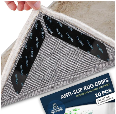 Rug Gripper | Washable & Reusable Non-Slip Rug Gripper for Carpet | Suitable for All Types & Sizes of Rugs